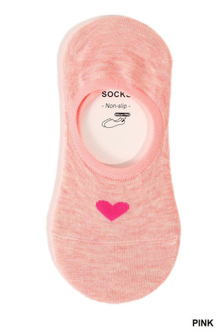 Zenana Lovey Heart Invisible Socks