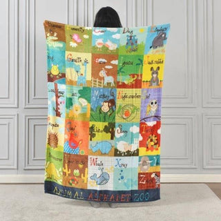 Plush Toddler Blanket Letters