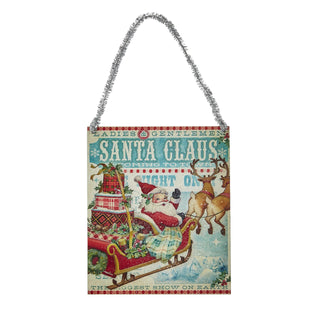 Vintage Christmas Poster Ornament