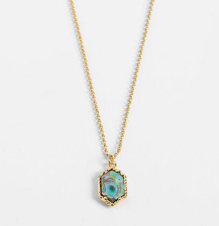 Whispers Abalone Hexagon Necklace WN004525