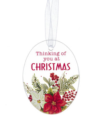 Thinking of You at Christmas Memorial Ornament