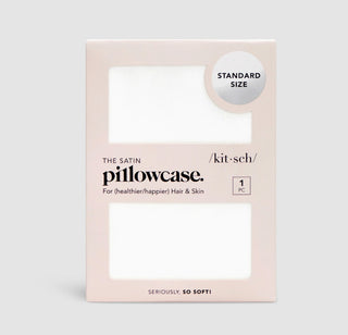 Kitsch Satin Pillowcase Standard Size Ivory