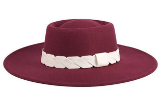 Jen & Co Ramsey Fedora Wine HAT2193