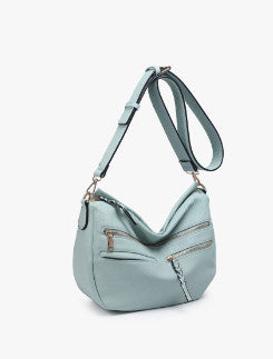 Jen & Co Josephine Multi-Pocket Crossbody Seafoam M2800