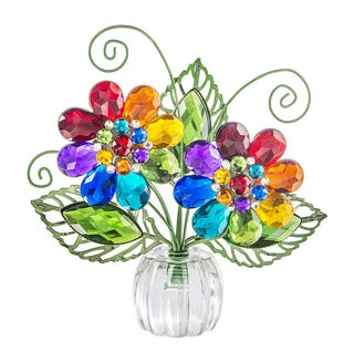Acrylic Rainbow Daisy Posy Pot ACRY-668