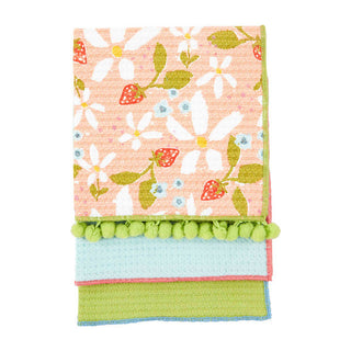 Mudpie Dishtowel Set Strawberry