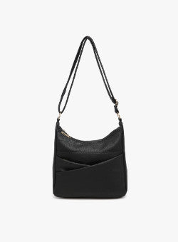 Jen & Co Lillian Dual Compartment Crossbody Black M2798