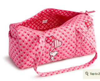 Vera Bradley Peanuts Small Original Duffel Love is in the Air