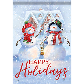 Snow Friends Garden Flag