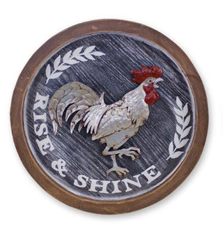 Round Chicken Plaque