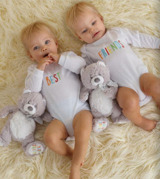 Baby Ganz Twins Long Sleeves Onesies-Best Friends