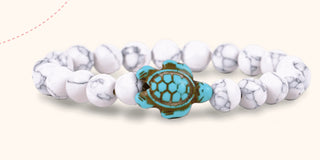 Fahlo Journey Sea Turtle Bracelet White Howlite