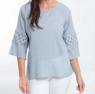 Elsie & Zoey Skylah Blouse Celestial Blue
