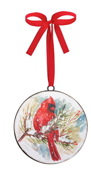 Cardinal & Pine Ornament