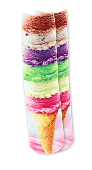 Two Left Feet Ice Cream Socks Big Feet