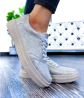 Corkys Rad Sneakers Silver Metallic