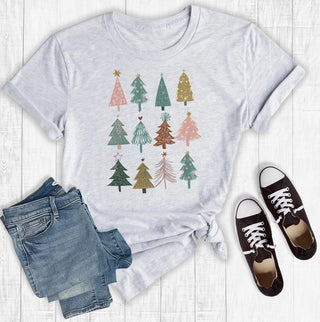 Rebel Rose Boho Christmas Tree T-Shirt