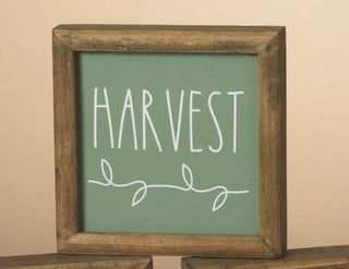 Wood Harvest Block Sign