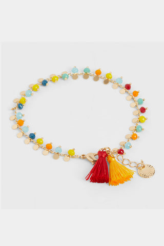 Coco+Carmen Amelia Bracelet Gold/Red 2325324B