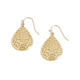 Whispers Gold Flower Drop Earrings WN004538