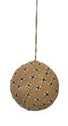 Round Wool Felt Ball Ornament w/Embroidery