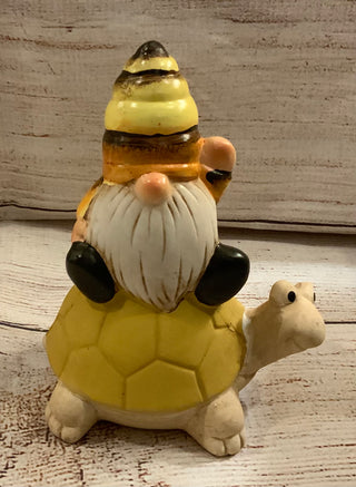 Terra Cotta Gnome on Turtle/Snail