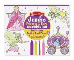 Melissa & Doug Jumbo Coloring Pad Princess & Fairy