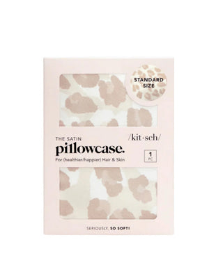 Kitsch Satin Pillowcase Standard Size Leopard