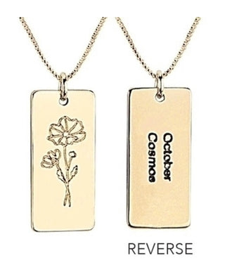 Alexa’s Angels Birth Flower Necklace October