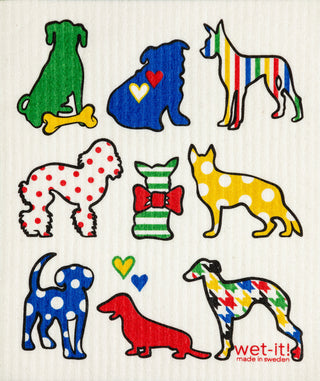 Wet It! Dog Lover Swedish Dishcloth