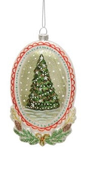 Glass Ornament w/Holiday Image