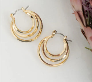Howard's Gold Multi Hoop Earrings