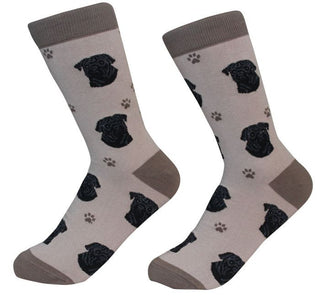 E&S Pets Black Pug Socks