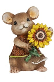 Blessed & Thankful Mouse w/Sunflower