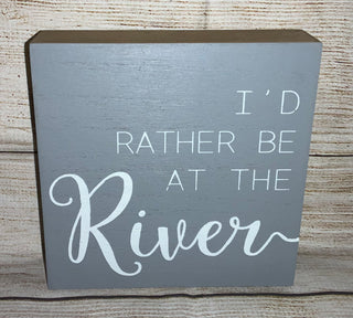 River Box Sign
