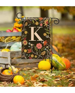 Gather & Be Grateful Monogram Garden Flag