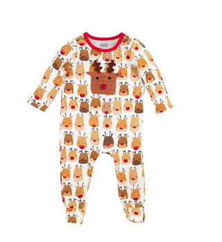 Mudpie Reindeer Crochet Appliqué Sleeper