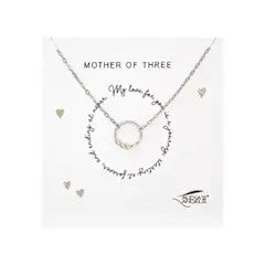 Alexa's Angels Mother of Three 16-18" Adjustable Necklace