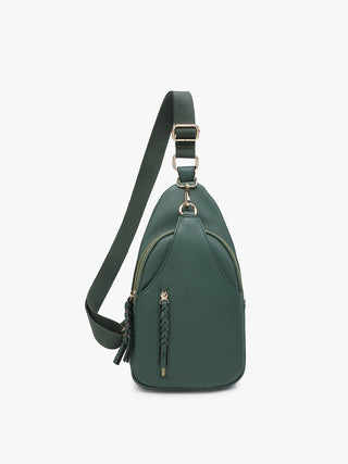 Jen & Co Nikki Sling Crossbody Hunter Green M2342