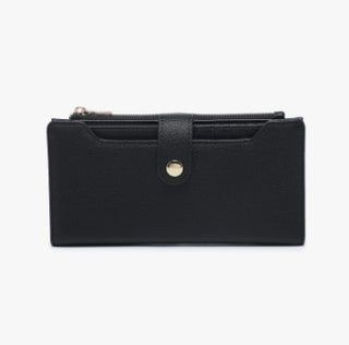 Jen & Co Violet Fold Out Wallet Black WL2792