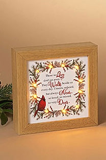 Lighted Cardinal Memorial Sign