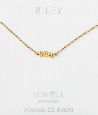 N-Z Script Name Necklace, 20"