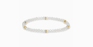 My Fun Colors Mini Crystal Bracelet Clear Gold Accent