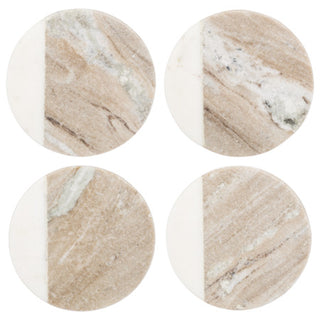 Marble Round Coaster Set