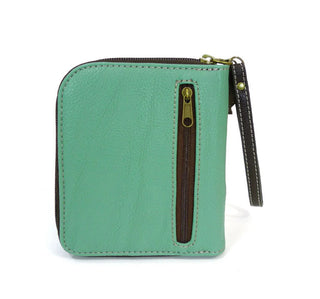 Chala Zip Around Wallet Lazy Cat Teal 839