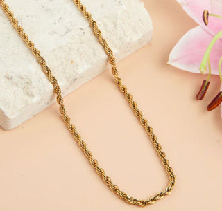 Howard's Narelle Waterproof Rope Chain Necklace Gold