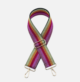 Jen & Co Striped Guitar Strap Rainbow STPSTRP