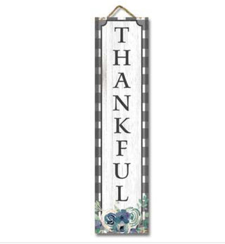 Thankful Stand Out Tall Porch Sign