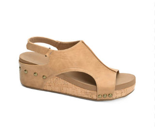 Corkys Volta ll Wedge Caramel Smooth