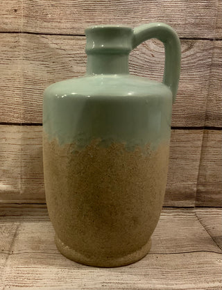 Aqua Textured Stoneware Jug